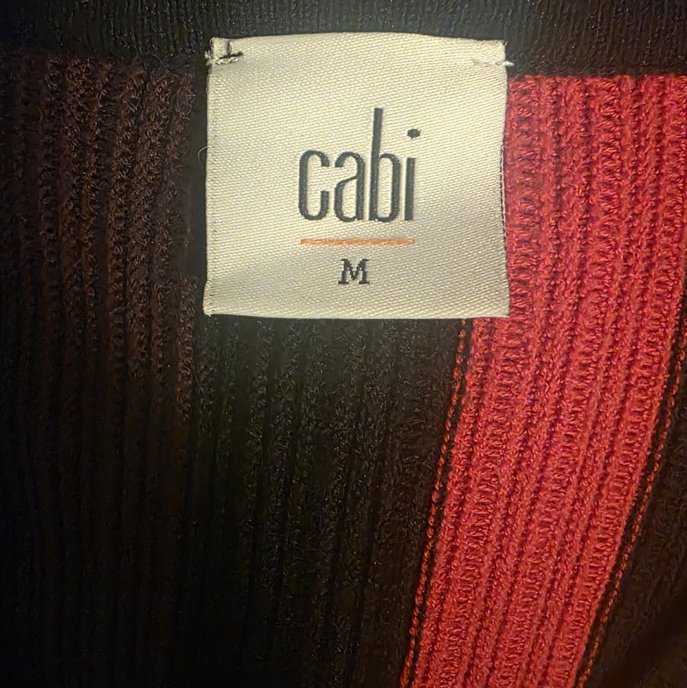CAbi Royal Pullover Size M Multi Stripe - Picture 5 of 9
